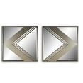 thumbnail image 1 of Wall Mirror - Metal Wall Decorative Mirrors - Set of 2, 1 of 4