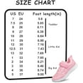 thumbnail image 3 of vibdiv Girls Sneakers Running Tennis Shoes Non Slip Fitness Girls Shoes Pink Toddler Size 9, 3 of 7