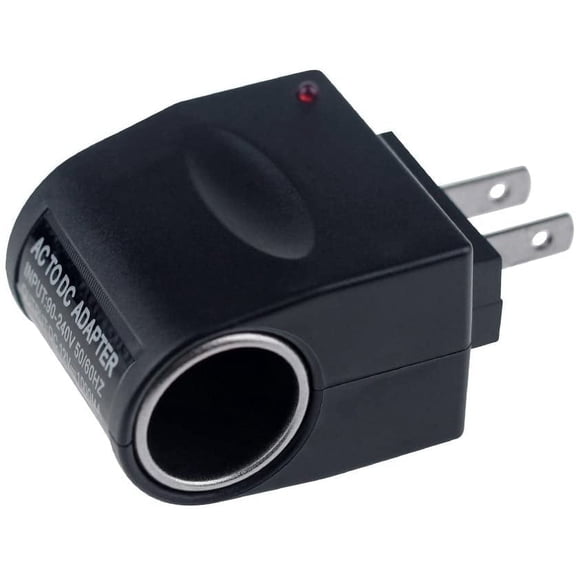Simyoung 110V 240V AC Plug To 12V DC Car Cigarette Lighter Converter Socket Adapter