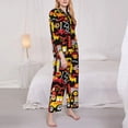 thumbnail image 3 of Goofa Cars Printed Women’s 2 Piece Pajama Set Super,Pajamas Women's Long Sleeve Sleepwear Soft Button Down Loungewear Pjs Lounge Set Nightwear-Medium, 3 of 9