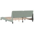 thumbnail image 5 of vidaXL Bed Frame with Headboard Light Grey 183x213 cm Velvet, 5 of 5