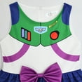 thumbnail image 3 of Girls Lightyear Sleeveless Bowknot Dress Halloween Christmas Party Costume 3-8T, 3 of 7