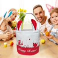thumbnail image 5 of Almacenamiento de cestas de Pascua, cesta de lona vacía con asas, bolsas de cubo plegables para niños y niñas, Clo, 5 of 5