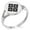 Silver, variant on Stainless Steel Kamei Samurai Crest Minimalist Oval Top Polished Statement Signet Ring