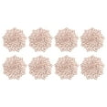 thumbnail image 1 of Juego de 8 manteles individuales para mesa de comedor de PVC con aislamiento para el hogar, tapetes con flores ahuecados, decoración en oro rosa, 1 of 15