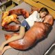 thumbnail image 4 of 110cm Lindos juguetes de peluche de carne de comida para niños, pata de pollo, pescado, camarón, salchicha, muñeca de tela, decoración de cama, almohada para dormir, regalo de cumpleaños, 4 of 5