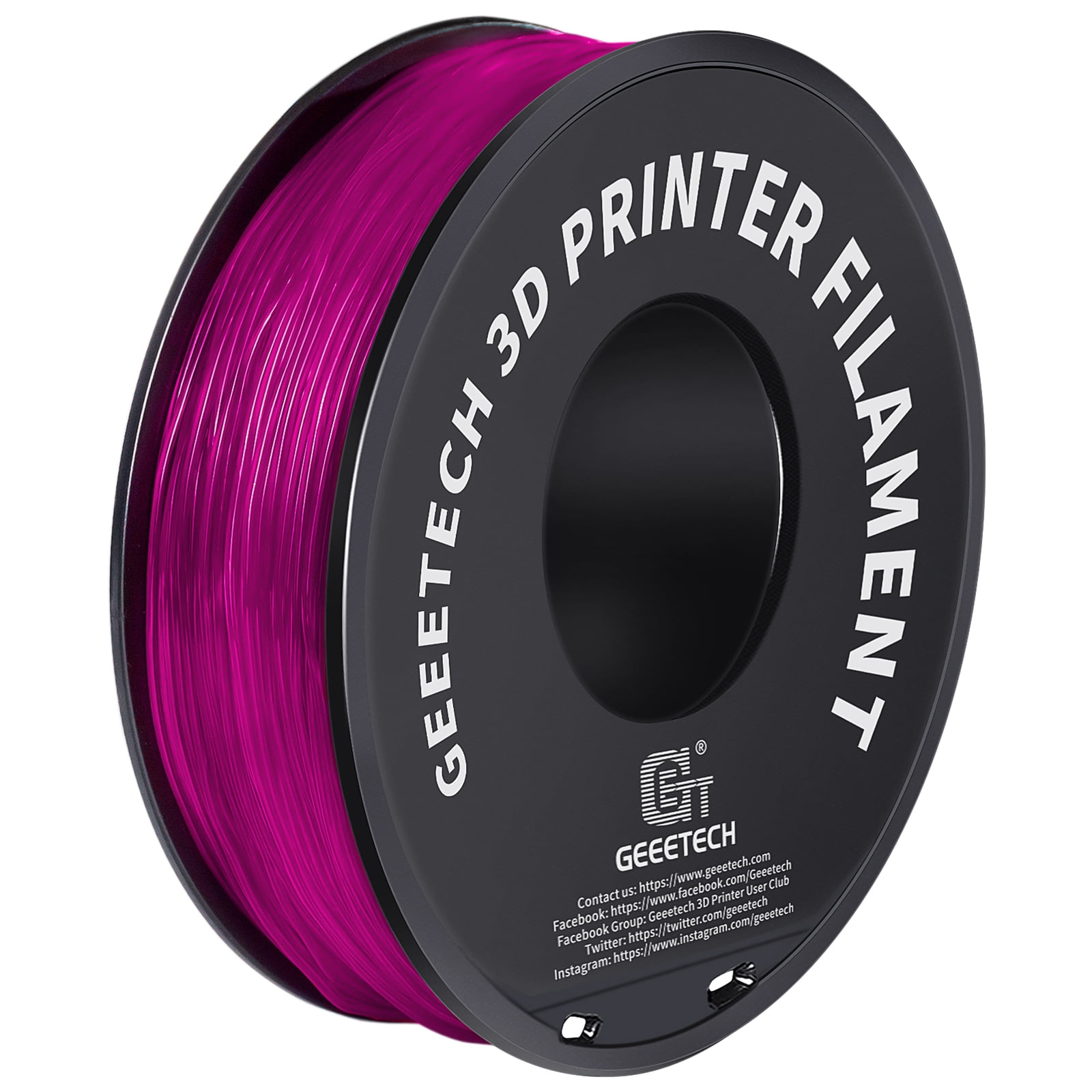 Geeetech TPU Filament 1.75mm 3D Printer Consumables , 1kg Spool (2.2 lbs.), Dimensional Accuracy +/- 0.03 mm pink