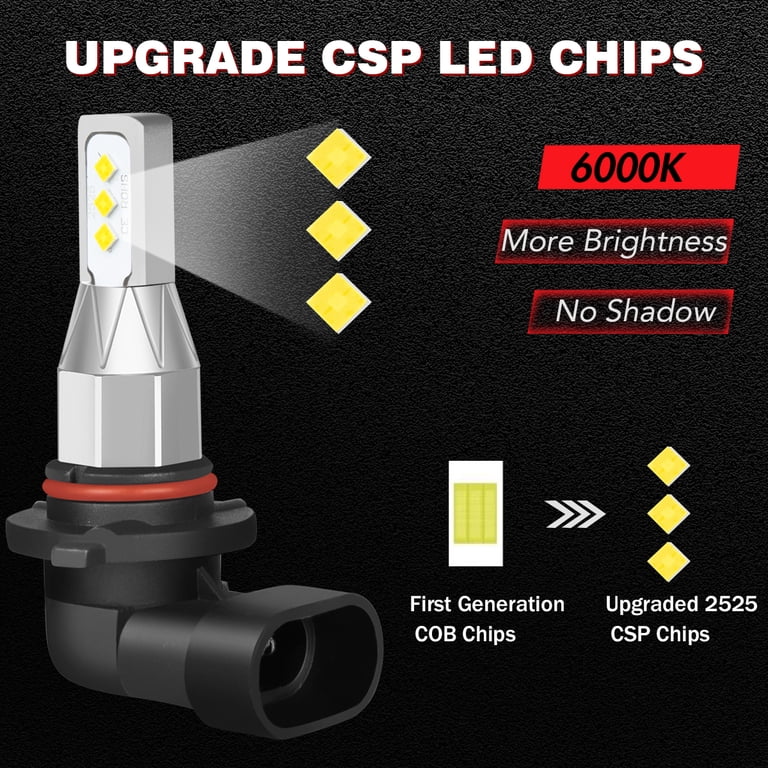 For 2016-2019 Dodge Charger LED Headlight Bulbs 9005 Low Beam Replacement  Light 6000K White