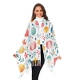 thumbnail image 3 of FORMRS Womens Scarf Winter Soft Long Big Warm Shawls Wrap Tassel Scarves, Cute Easter Eggs, 3 of 9