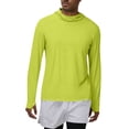 thumbnail image 2 of KIHOUT Men's UPF 50+ Hooded Sun Protection Long Sleeve Shirt with Thumb Hole Cuffs Quick Dry Breathable Stretch Mesh Fabric for Running Gym Fishing Hiking Outdoor Casual Athletic Top, 2 of 9