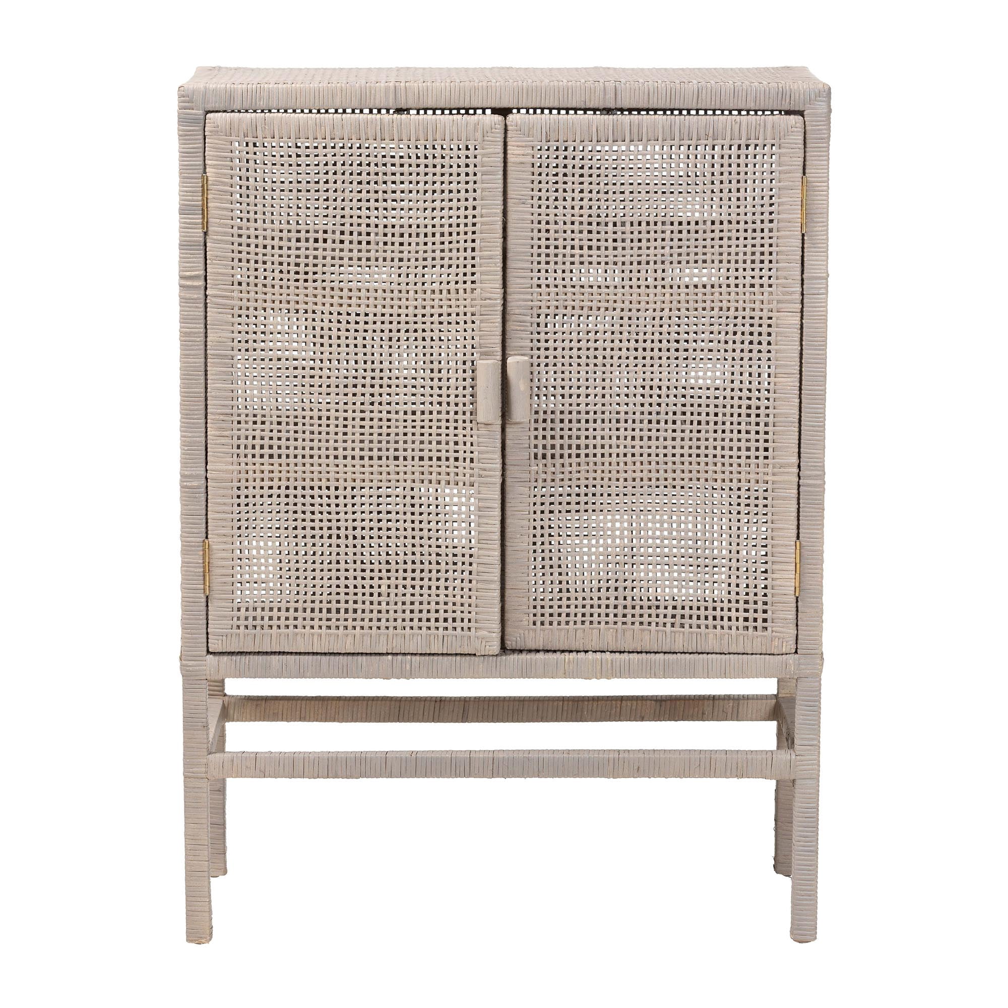 bali & pari Vivan Boho Storage Cabinet, 3-Tier, French Grey