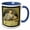 Blue/White, variant on 3drose, Anna Eleanor Roosevelt Portrait, 11oz Two-tone Red Mug