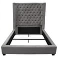 thumbnail image 2 of Best Master Furniture Jamie Upholstered Tower Low Profile Bed, Gray King, 2 of 4