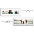 thumbnail image 4 of Americanflat 4x6 Collage Picture Frame with Shatter-Resistant Glass Fits 3 use as One 6x20 Frame Signature - White, 4 of 5