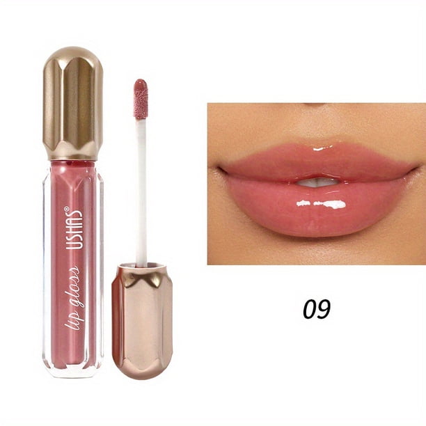 Brillo de labios de perlas de espejo de 6 colores resistente al agua, lápiz labial hidratante de larga duración, brillo de labios brillante, maquillaje cosmético para mujeres