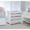 thumbnail image 3 of Badger Basket Sleigh Style Baby Wood Changing Table with 6 Baskets, 3 of 6