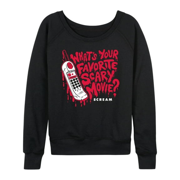 Scream - Favorite Scary Movie - Women's French Terry Long Sleeve Shirt