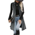 thumbnail image 6 of BXJX Womens Corduroy Vests, Mid-length Button Down Sleeveless Lapel Collar Fall Outerwear with Pockets Gray Size S-2XL, 6 of 8