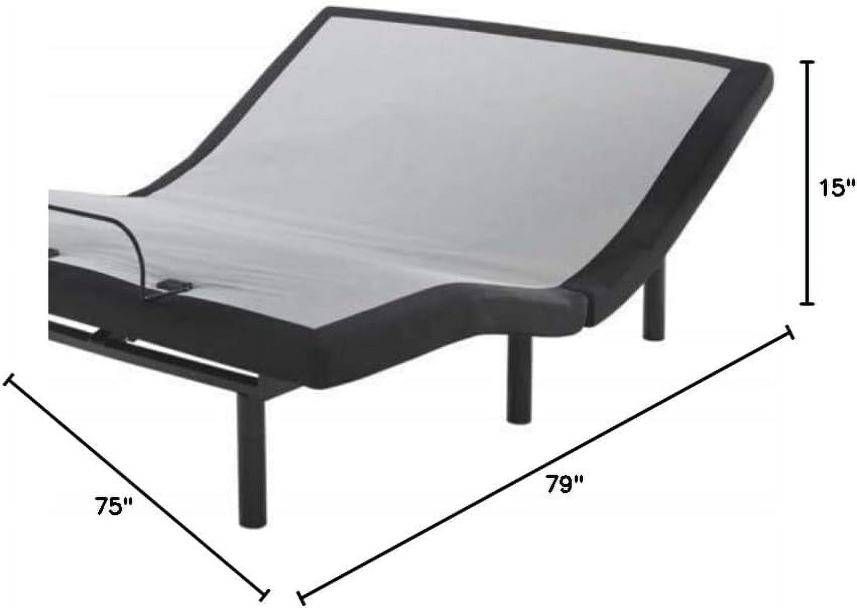 Ashley Furniture Adjustable King  Bed with USB Ports in Black - image 2 of 4