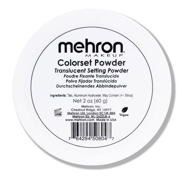 Polvo fijador translúcido Mehron Makeup Colorset Powder