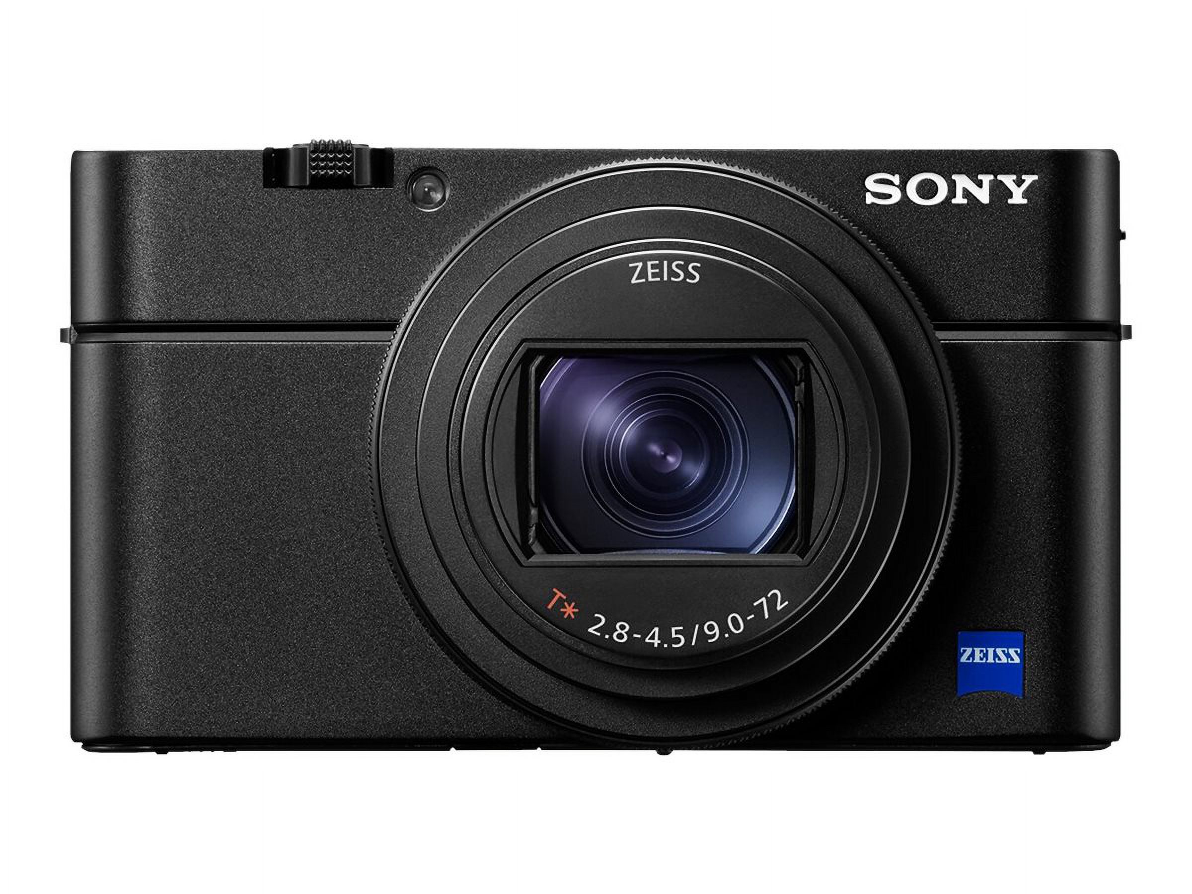 Sony Cyber-shot DSC-RX100 VII - Digital camera - compact - 20.1 MP - 4K / 30 fps - 8x optical zoom - ZEISS - Wi-Fi, NFC, Bluetooth - black - with Sony VCT-SGR1 Shooting Grip - image 2 of 15