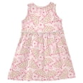 thumbnail image 5 of joogoo Girls Sleeveless Dress Pink Umbrellas and Floral Stylish Short Sleeve Dresses 8Y, 5 of 7