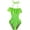 Green, variant on Kids Girl's Cute & Comfortable Ruffle One Piece Bathing Suit | Swimsuit