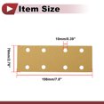 thumbnail image 5 of Unique Bargains 50Pcs Sanding Discs Wet Dry Waterproof Hook&Loop Sandpaper for Automotive Refinishing 2.76Inch x 7.8Inch 80 Grit 8 Hole Yellow Aluminum Oxide, 5 of 6