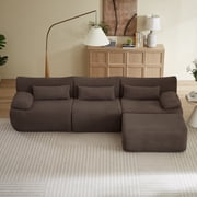 L Sofa, Cloud Boneless Couches for Living Room, Modern Modular Sectional Sofa, Oversized