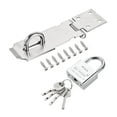 thumbnail image 1 of Cerradura de Hasp con Llave Diferente Uxcell con Tornillos de Candado 4", 1 of 6