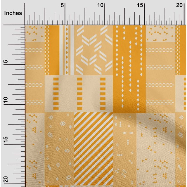 oneOone Tissu Polyester Lycra Patchwork Géométrique Tissu au Mètre 56 Pouces de Large