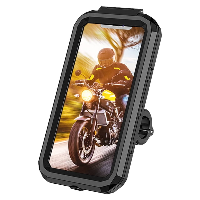 Waterproof Bicycle Phone Holder Mount for Mountain Bike Scooter Motorcycle 360° Rotation Handlebar Mobile Phone Holder Stand