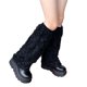 thumbnail image 1 of Calentadores de piernas góticos Harajuku para mujer, cubierta de pie de pierna ancha desgastada Punk Lolita, 1 of 5