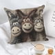 thumbnail image 5 of CaiYueKe Donkey Pattern Pillow Cover - Soft Plush Throw Cushion Case with Modern Geometric Print, Unique Animal Accent for Sofa Bed Living Room Bedroom Home Decor, 5 of 7