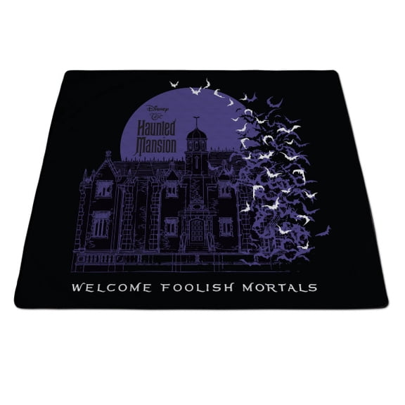 Haunted Mansion - Impresa Picnic Blanket, (Purple & Black)