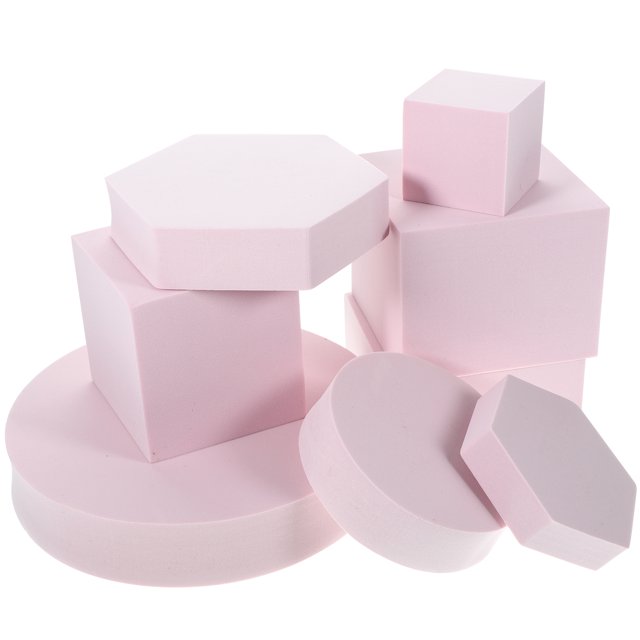 8 piezas de cubos geométricos para fotos, cosméticos, manualidades, joyería geométrica
