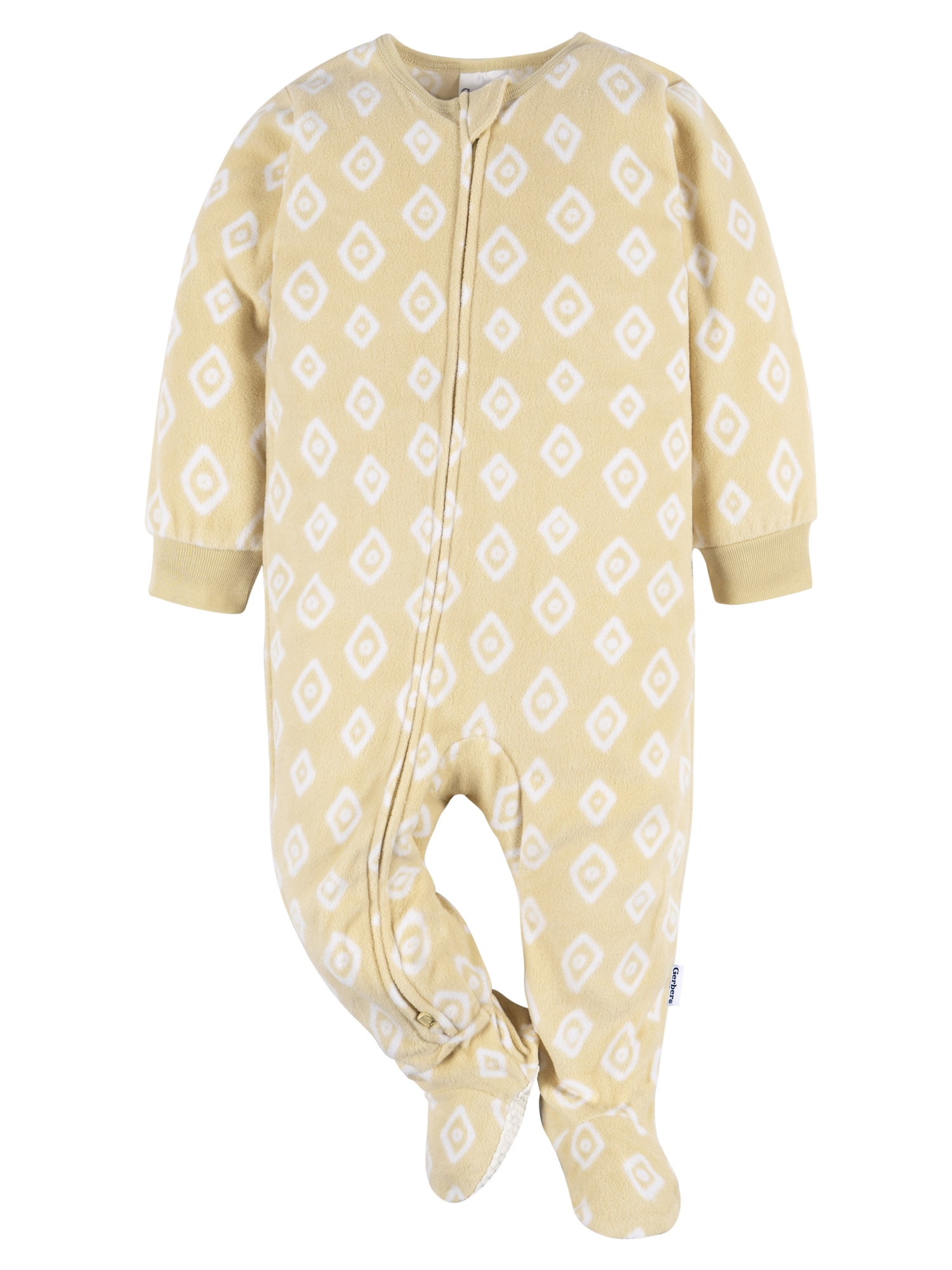 Gerber Baby and Toddler Neutral Microfleece Blanket Sleeper Pajamas, 2-Pack, Sizes 0/3 Months -5T