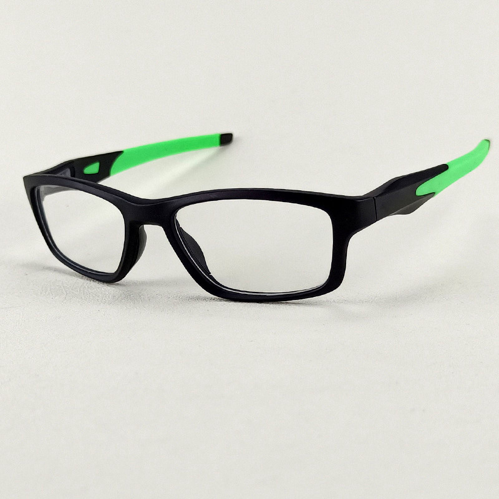 3 Pairs Mens Rimmed Sporty Rectangle Reading Glasses +1.0, Womens Blue Light Blocking Plastic Green Sport Spring Hinge Readers 1.00, Fashion Presbyopia glasses +100 strength