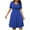 Blue Dress, variant on Women's Plus Size Knee Length A Line Dress Solid Color Tops Short Sleeve Clothing V Neck Elegant Casual Comfy Summer Dresses for Female Wine XXL Rollbacks