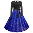 thumbnail image 1 of Long Sleeve Dress,Long Dress for Women Summer,Womens Fashion Casual Printing Long Sleeve Round-Neck Dress,Casual Summer Dress for Women,Dress for Women Casual Summer, 1 of 3