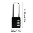 thumbnail image 3 of Xihbxyly Candado de Combinación de 4 Dígitos, Arco de Acero Endurecido, Seguridad Ajustable, Diseño Duradero, Ideal para Casilleros Escolares, Casilleros Deportivos, Cajas de Herramientas, Vallas y E, 3 of 7
