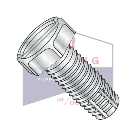 

6-32 x 1/2 Type F Thread Cutting Screws | Slotted | Hex Head | Steel | Zinc (Quantity: 10000)