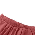 thumbnail image 4 of ClodeEU Women's Summer Plus Size Elastic Waist Shorts, Solid Color Casual Loose Shorts with Pockets Pink,Women's Plus XXXXXL, 4 of 5