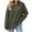 Army Green, variant on Vivianyo HD Women's Vertical Ribbed Knit Pullover Hoodie, Womens Fall Long Sleeve Loose Casual Sweatshirt, Women's Brown, Sizes S-2XL