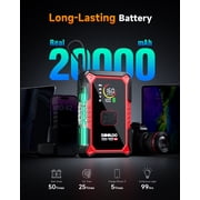 GOOLOO A5 Jump Starter with Air Compressor, 4000A Car Battery Jump Starter for All Gas & 10.0L Diesel Engines, 45W PD Fast Charging, Portable 12V Jump Box with 160 PSI Tire Inflator Auto Shut-Off