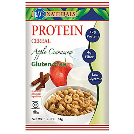 Kay's Naturals Protein Gluten Free Cereal, Apple Cinnamon, 1.2