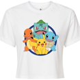 thumbnail image 3 of Pokémon - Pokémon Starter Group - Juniors Cropped Cotton Blend T-Shirt, 3 of 5