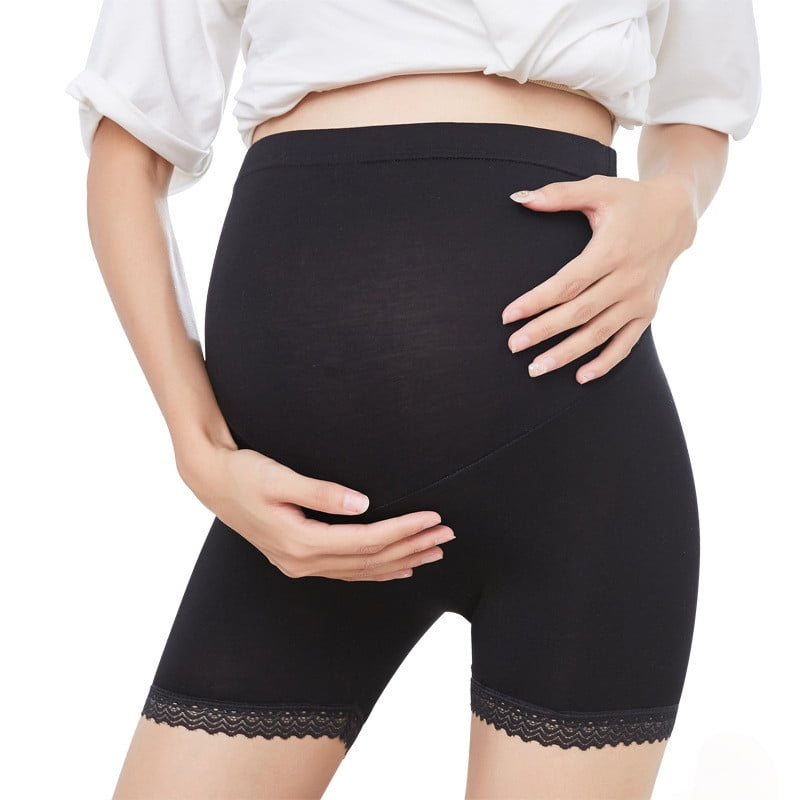 Womens Maternity Solid Cotton Shapewear Seamless Soft Abdomen Underwear Panties 