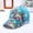 Sky Blue, variant on Red Baseball Cap Women'S New Flower Printing Sun Protection All-Match Cotton