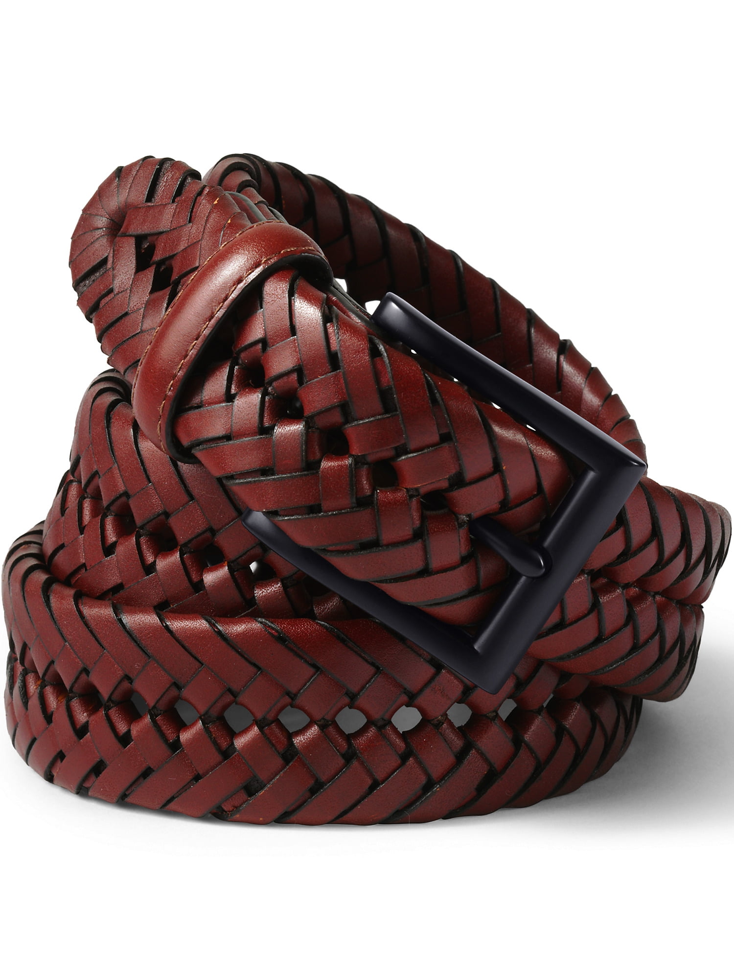 Lands' End Men's Leather Braid Belt